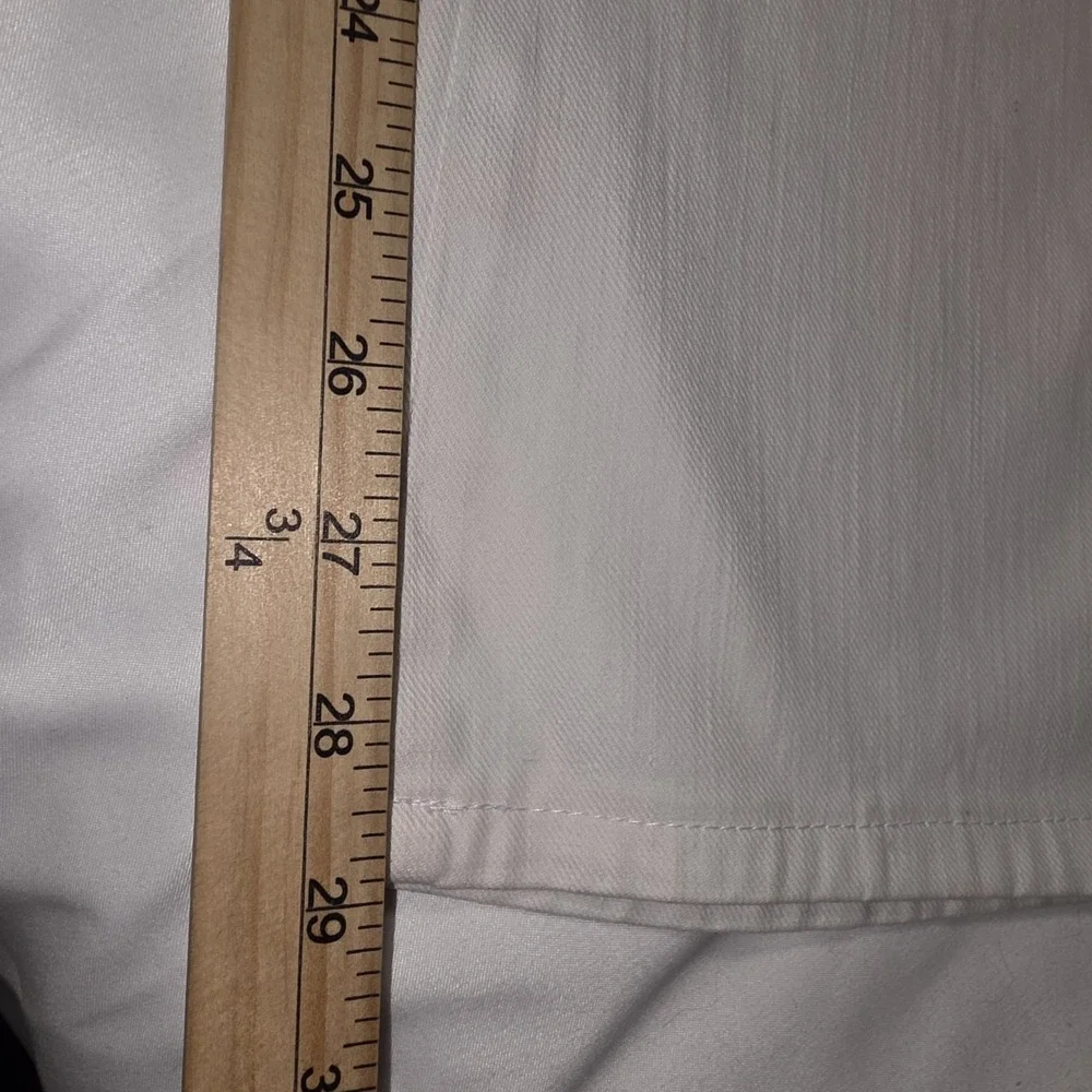 7 For All Mankind A Pocket Flare‎ Jeans White LowRise Size 26 Y2k